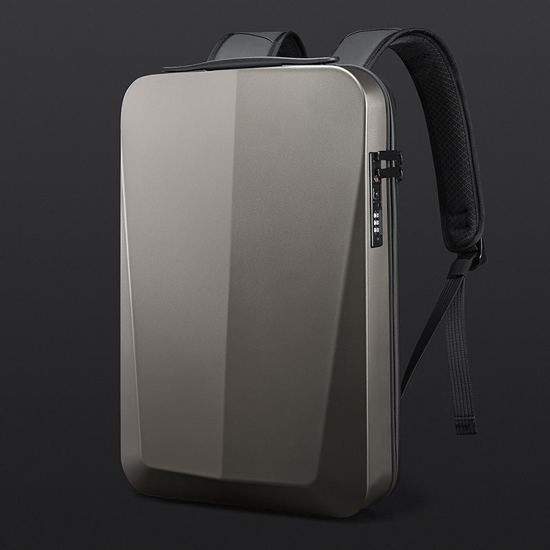 Sac à dos pour homme, sacoche rigide pour ordinateur portable, étanche, avec port USB