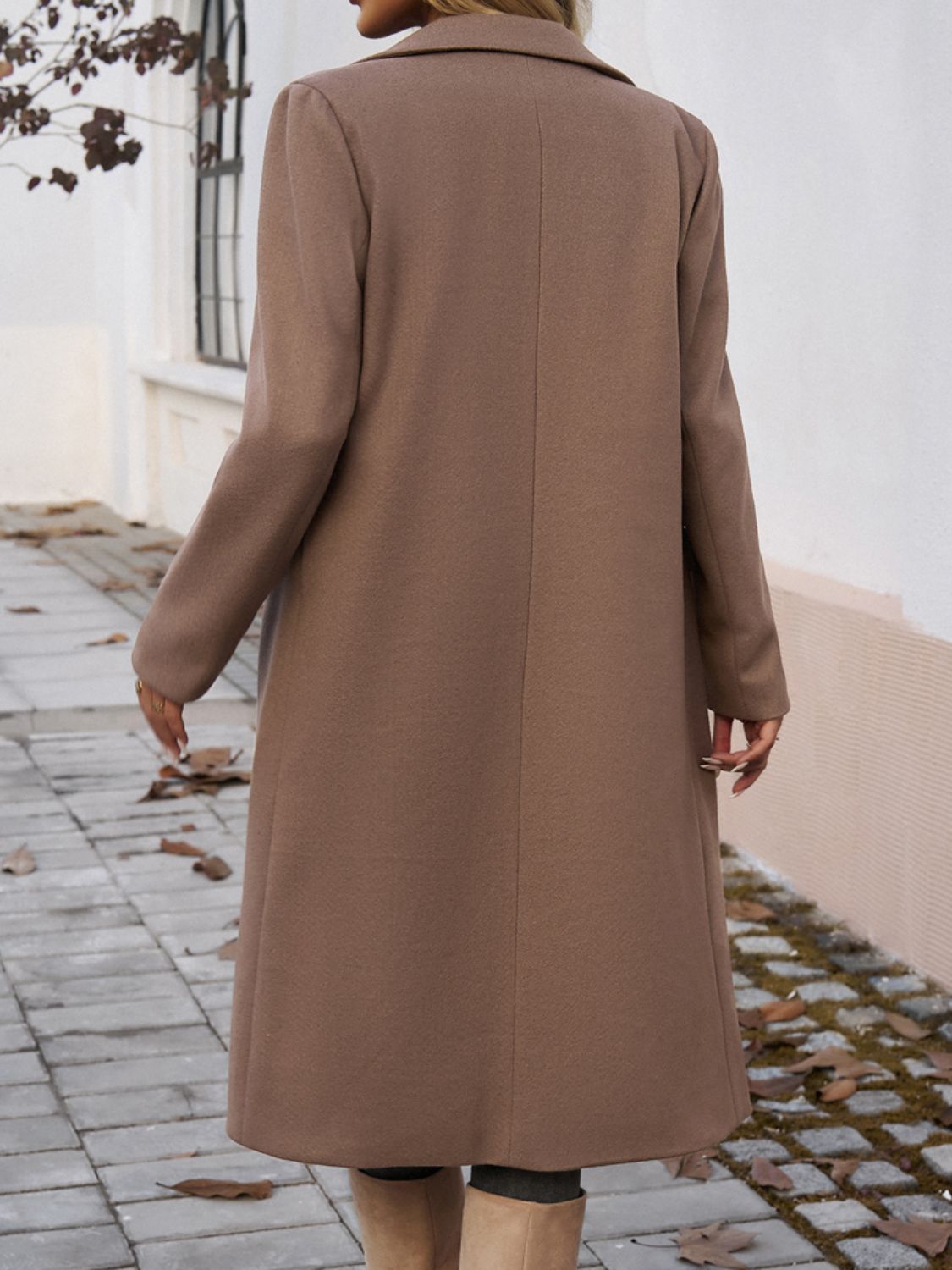Manteau à manches longues et col à poches Devine