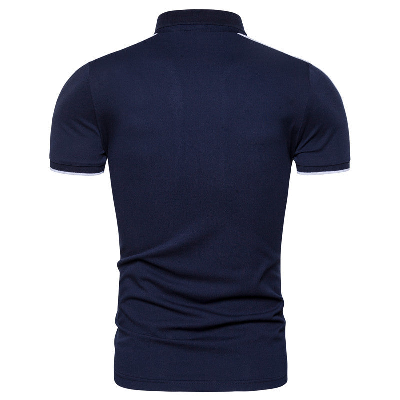 Casual Stitching Shirt Short-sleeved T-shirt Summer Embroidery Advertising Shirt