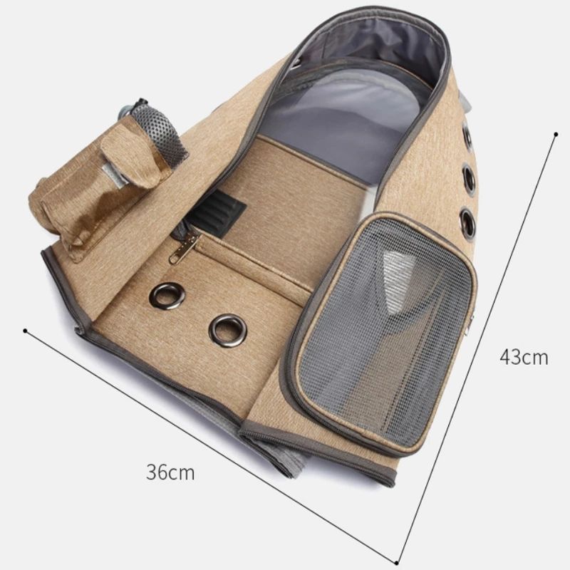 Sac à dos pour chat Pet Space, sac transparent et respirant, sac pliable pour chien