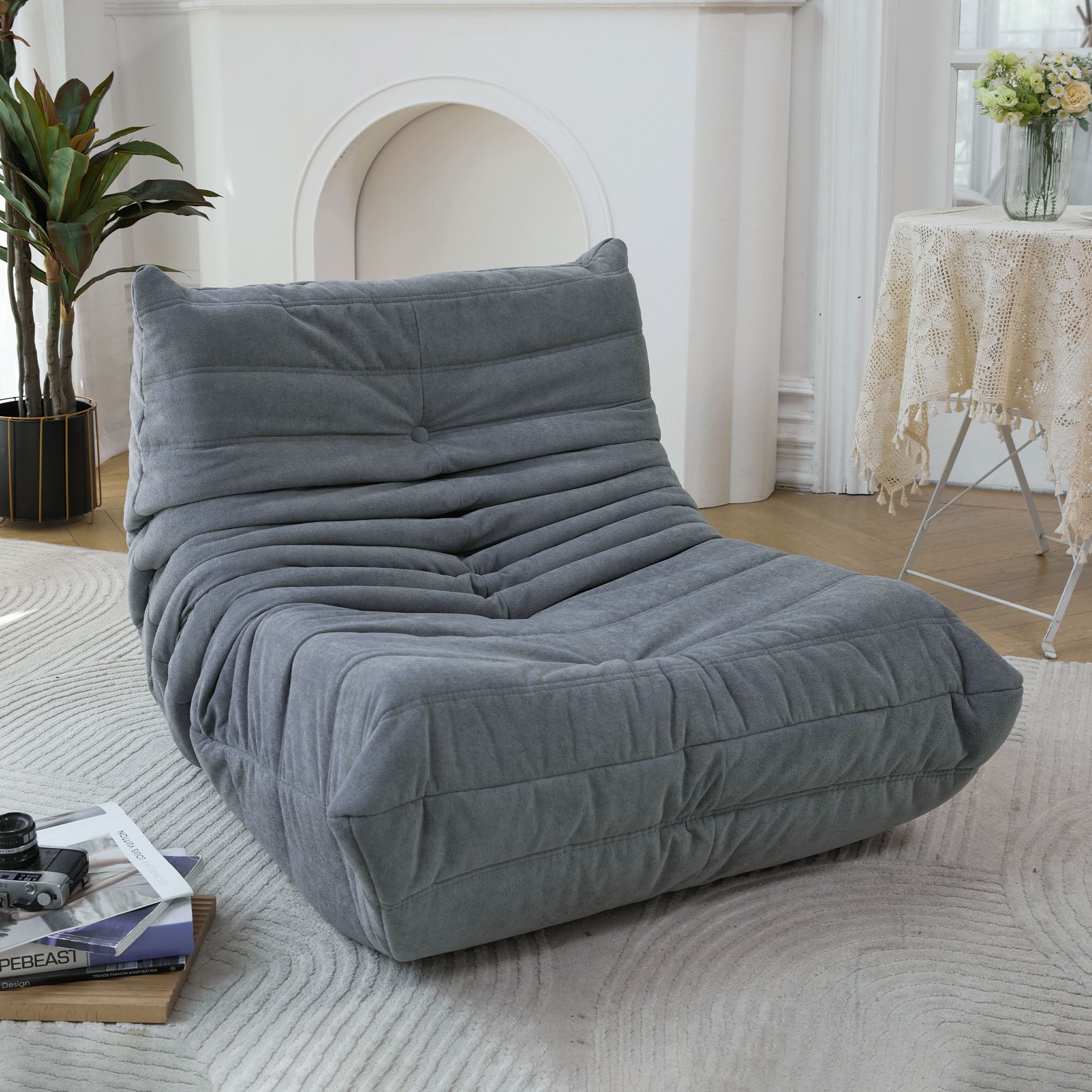 Canapé de sol, fauteuil poire pour adultes, fauteuil poire au coin du feu, fauteuil en mousse à mémoire de forme pour la maison, le bureau, l'appartement ou la salle de jeux