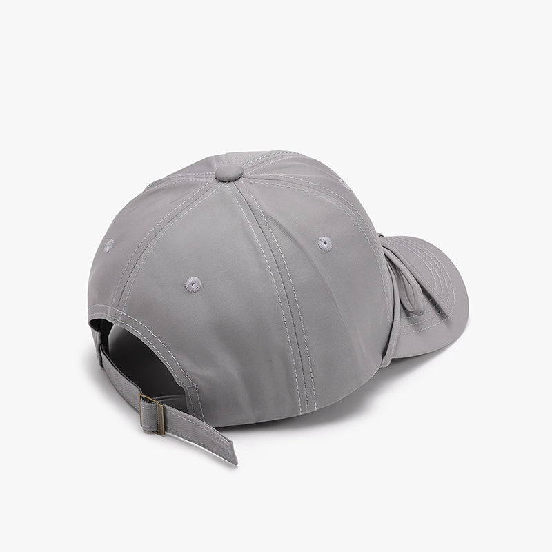 Casquette de baseball en coton avec nœud noué