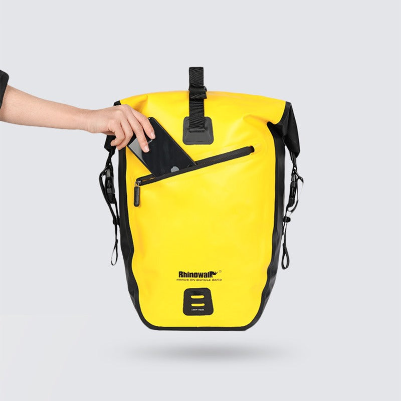 RhinowalkWaterproof Bike Bag 27L Travel Cycling Bag Basket Bicycle Rear Rack Tail Seat Trunk Bags bicycle bags & panniers