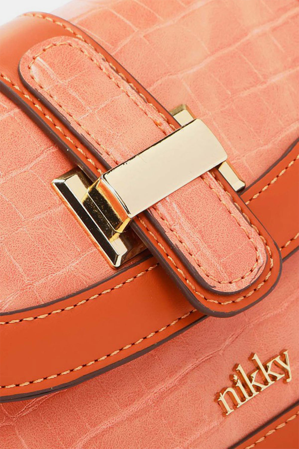 Sac bandoulière en relief crocodile Nicole Lee USA