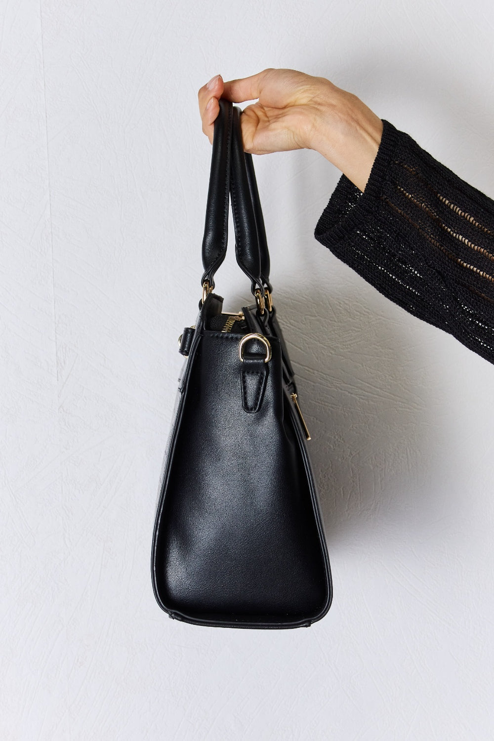 Sac à main en cuir PU texturé David Jones