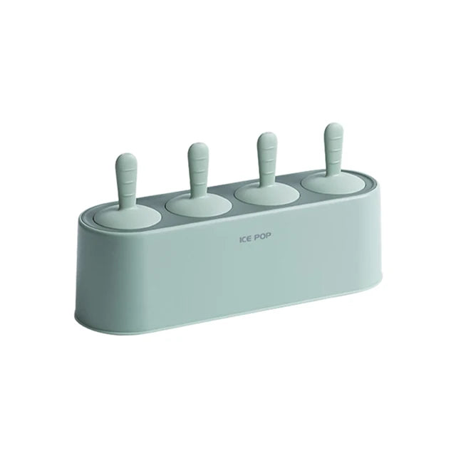 Lot de 4 moules à glace réutilisables, lavables au lave-vaisselle, durables et faciles à utiliser.