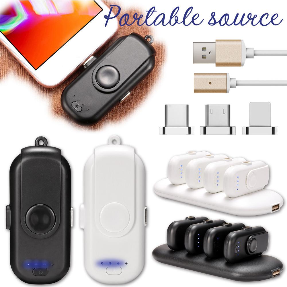 Mini PowerBank magnétique portable 1000 mAh, chargeur de batterie externe pour Xiaomi et iPhone