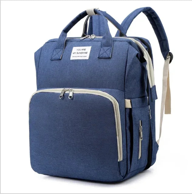Nouveau sac pliable d'extérieur avec sac de couchage pour bébé, sac à dos multifonctionnel pour biberon, sac à dos à langer
