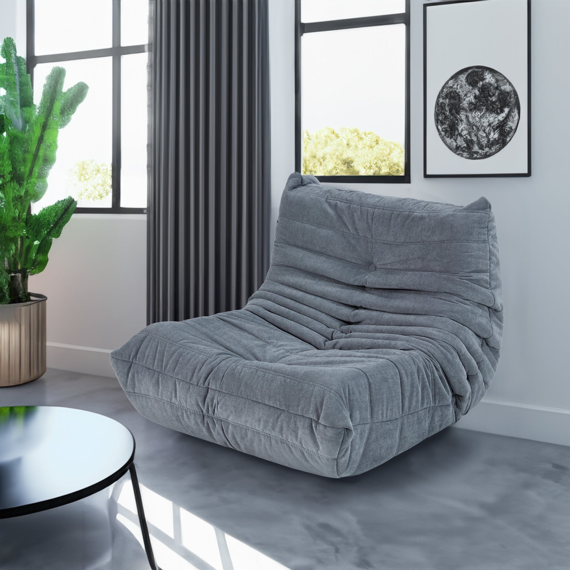 Canapé de sol, fauteuil poire pour adultes, fauteuil poire au coin du feu, fauteuil en mousse à mémoire de forme pour la maison, le bureau, l'appartement ou la salle de jeux