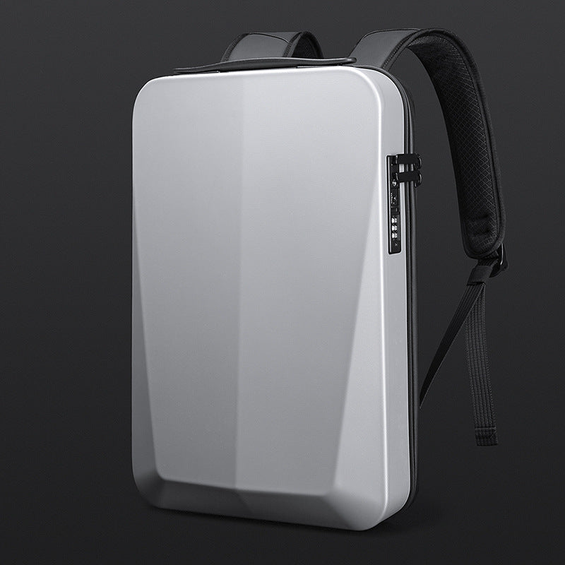 Sac à dos pour homme, sacoche rigide pour ordinateur portable, étanche, avec port USB