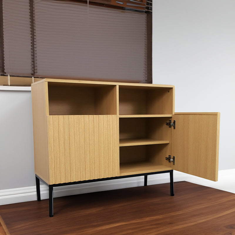 Coffee Bar Cabinet Corner Storage Cabinet Modern Buffet Sideboard Entertainment Center Storage Cabinet with Doors and Shelves