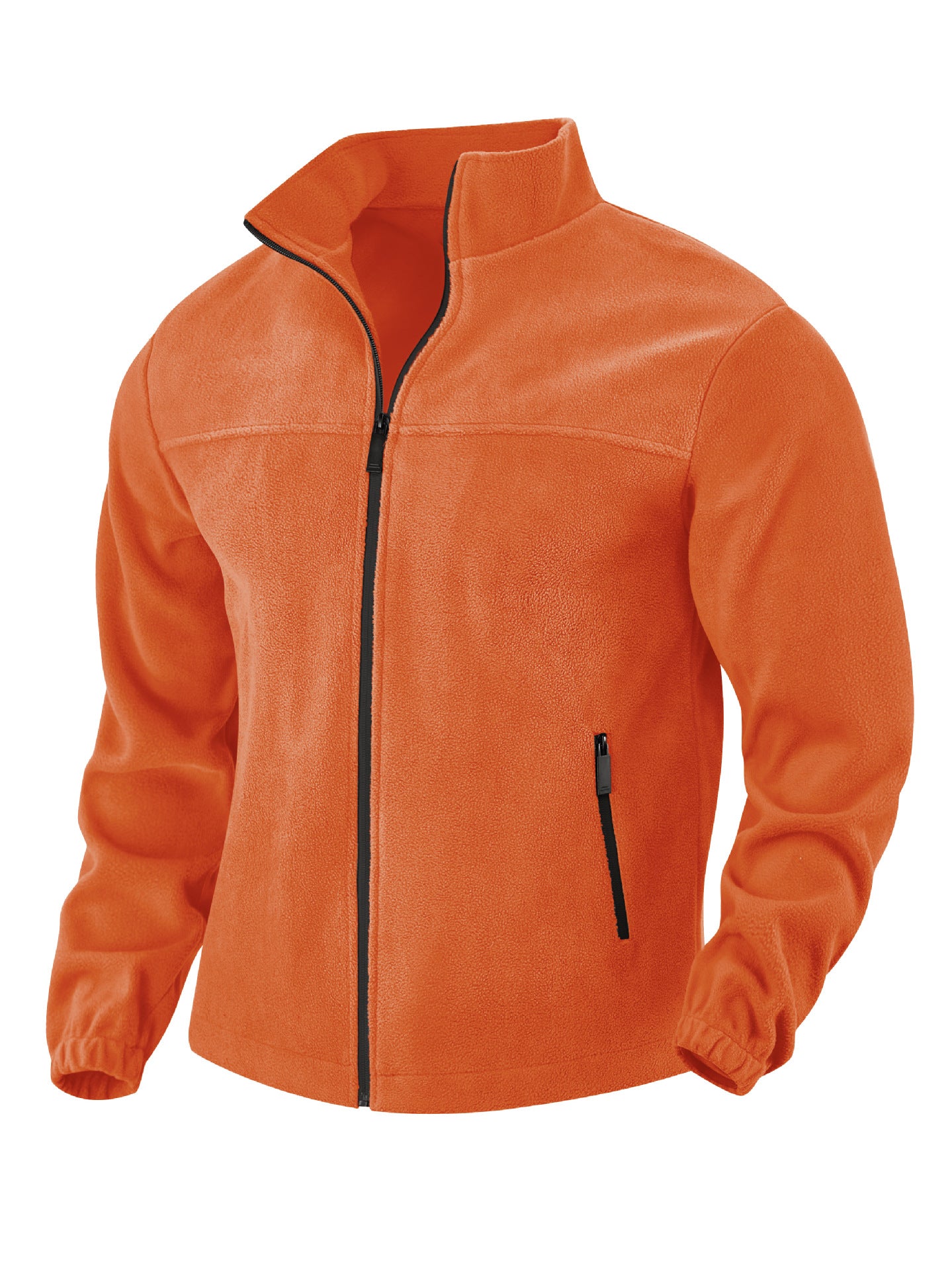 Outdoor zipper stand up collar jacket top