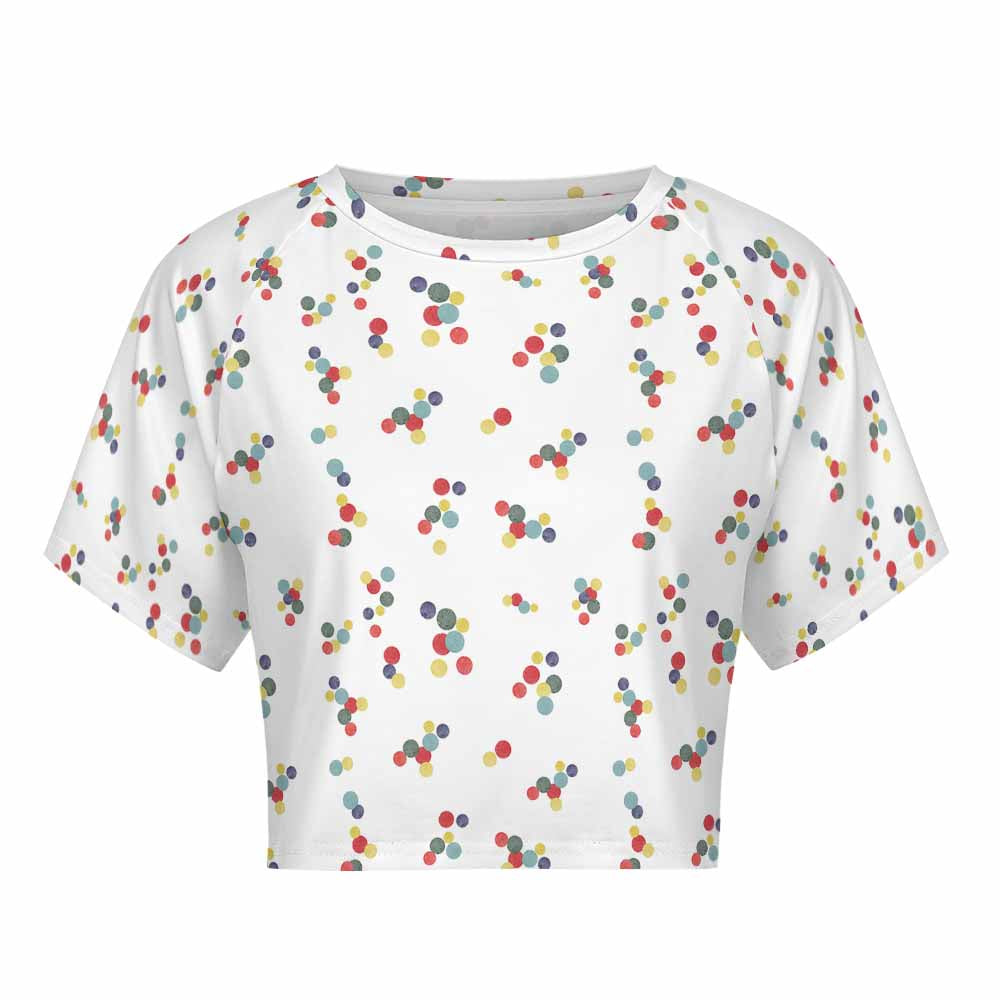 Short sleeved navel exposed