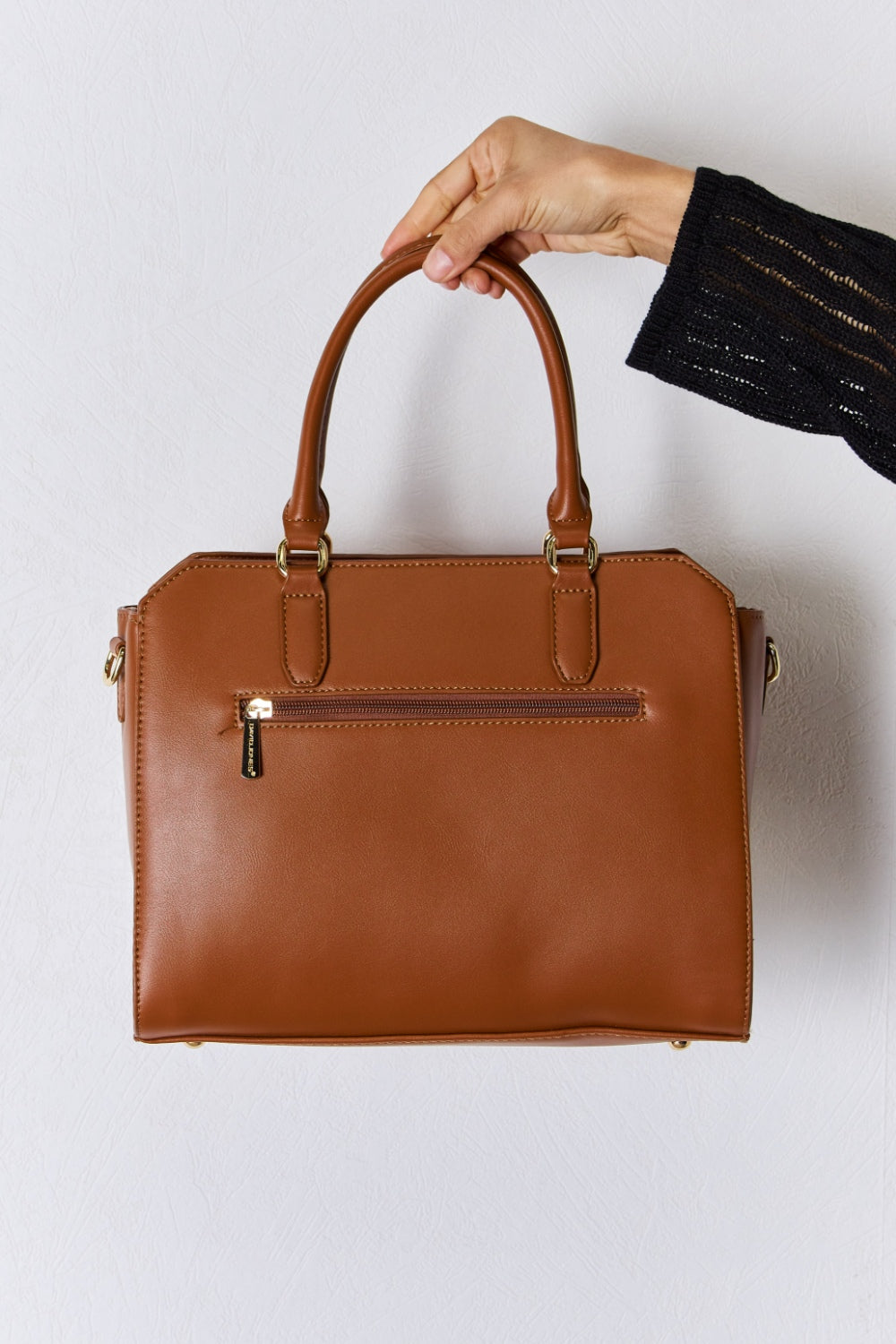 Sac à main en cuir PU texturé David Jones