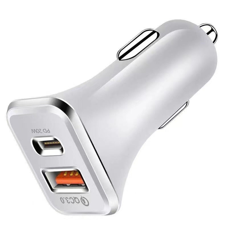 Chargeur de voiture PD TYPE-C, charge rapide, tête de charge de voiture, chargeur 18 W certifié CE QC3.0
