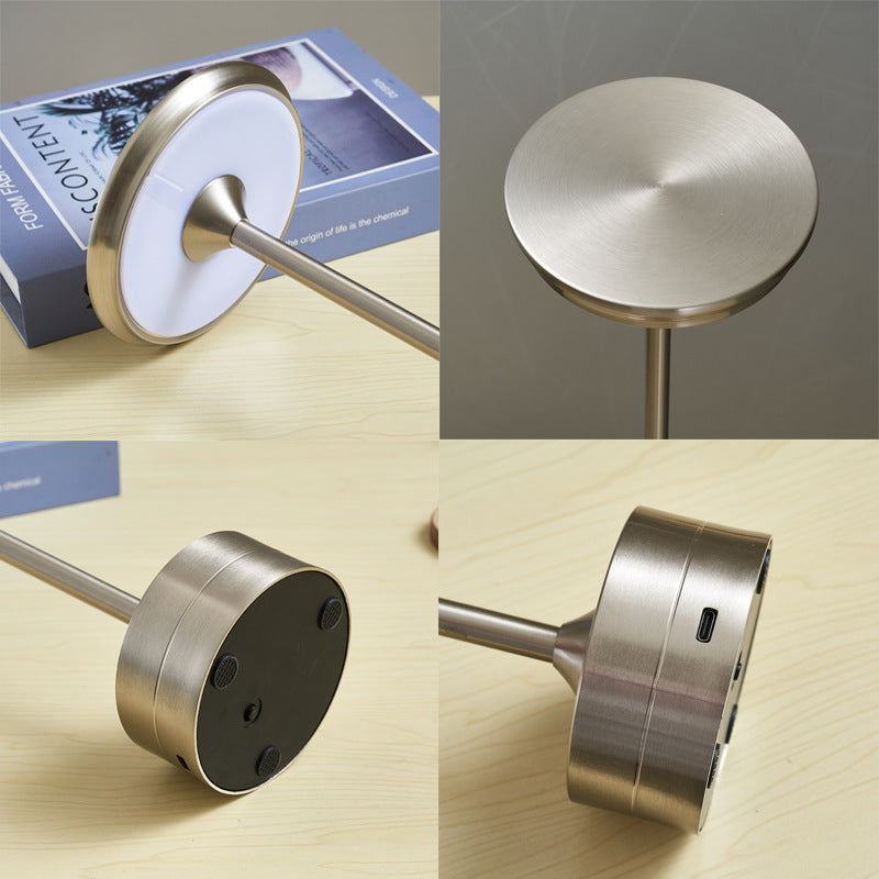 Lampe de bureau en métal à LED tactile, petite veilleuse, lampe de table de bar, lampe de chevet pour hôtel, salon, chambre à coucher