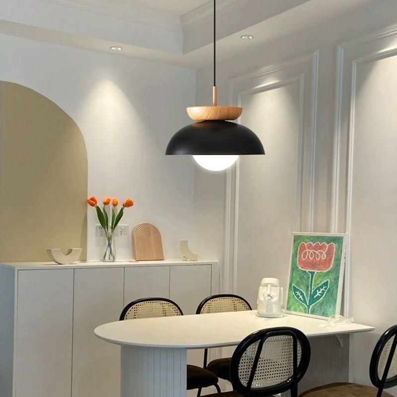 Modern Wabi Sabi Chandelier Japanese Wooden Pendant Light Decorative Indoor Metal Pendant Light