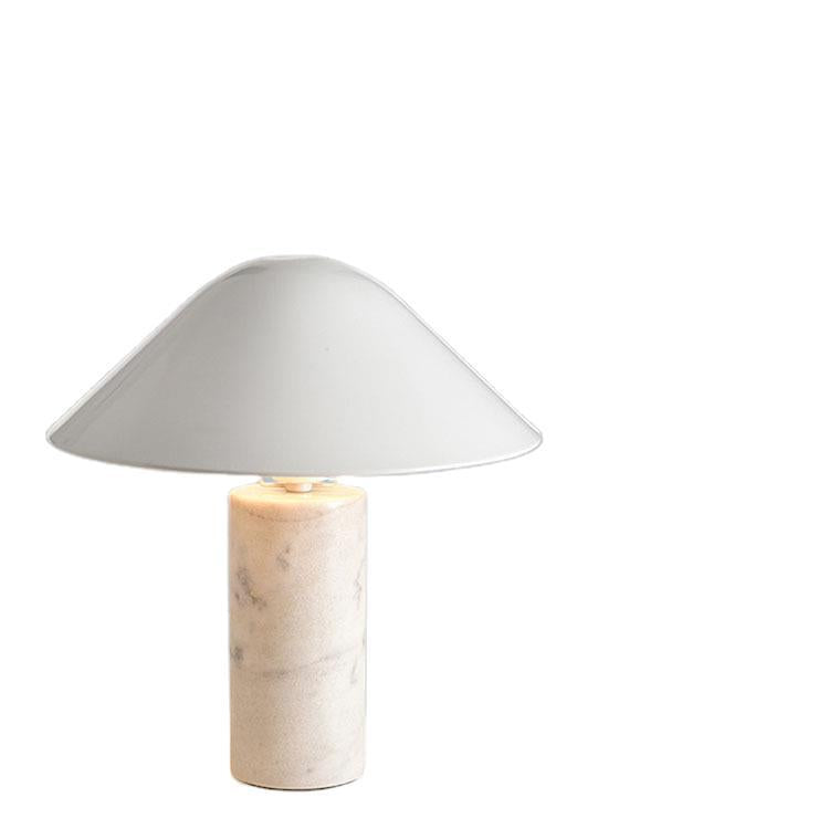 Lampe de table champignon en marbre, design nordique moderne et minimaliste, idéale pour un salon, une table de chevet, un bureau ou une créativité personnalisée.