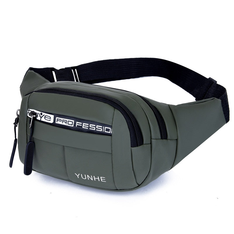 Outdoor Waist Bag Waterproof Waist Bum Bag Running Jogging Belt Pouch Zip Fanny Pack Mobile Phone Bag Oxford Cloth Chest Bag