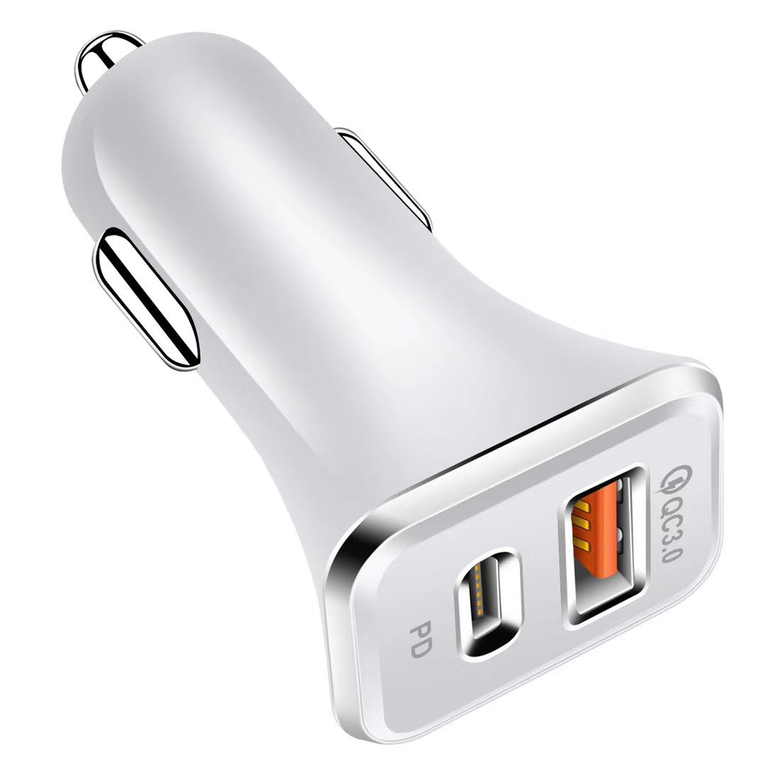 Chargeur de voiture PD TYPE-C, charge rapide, tête de charge de voiture, chargeur 18 W certifié CE QC3.0