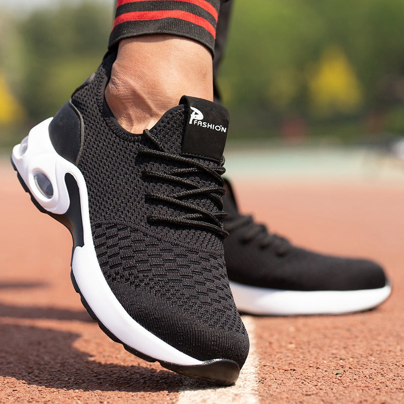 Chaussures de sécurité de travail légères et respirantes, anti-écrasement et anti-perforation, avec embouts en acier et semelles souples en caoutchouc