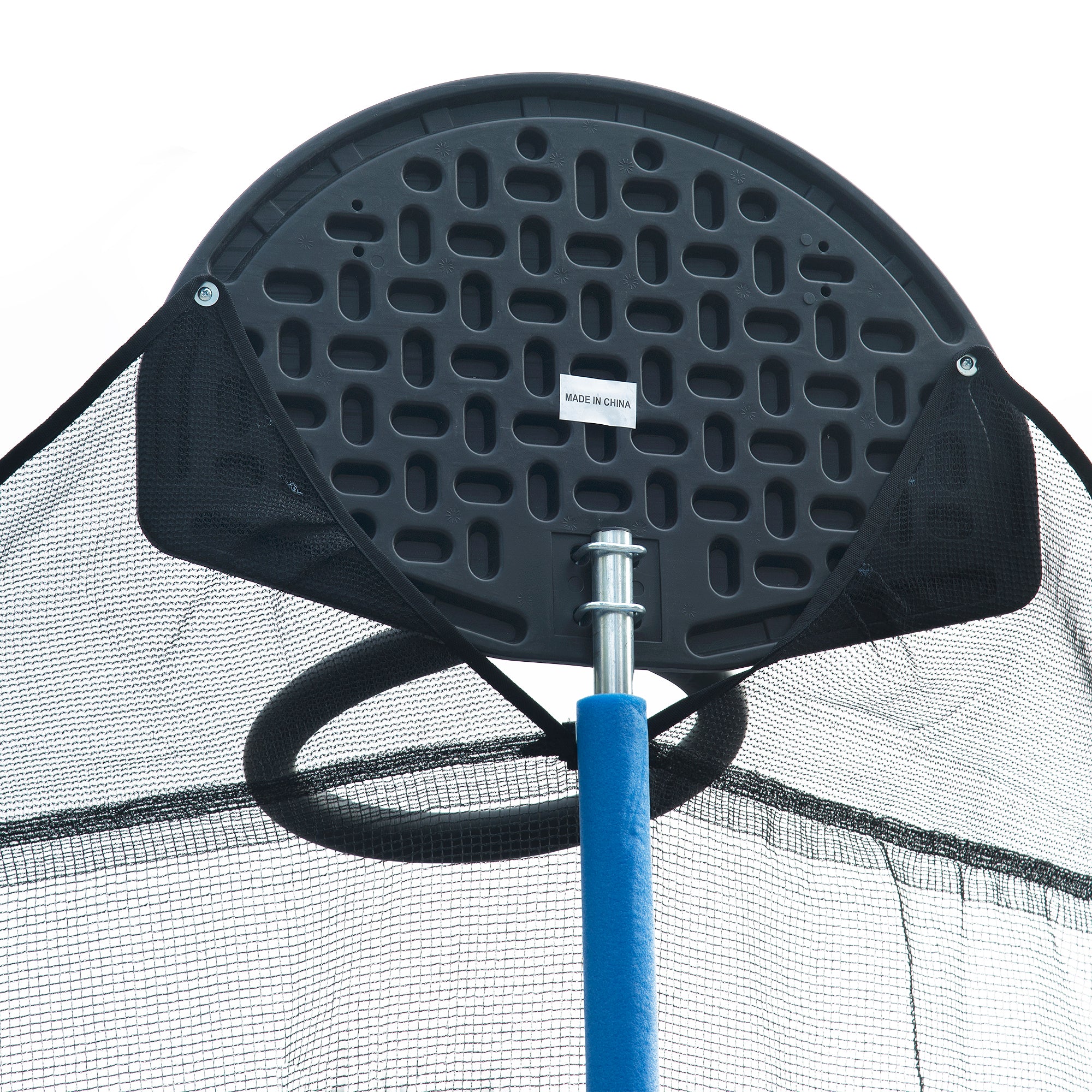 Trampoline de 14 pieds pour adultes et enfants avec panier de basket, trampolines d'extérieur avec échelle et filet de sécurité pour enfants et adultes