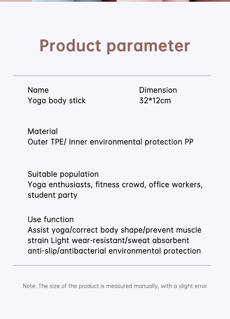 Bâton d'épaule réglable à dos ouvert pour corriger la bosse, bâton de yoga croisé pour corriger la posture