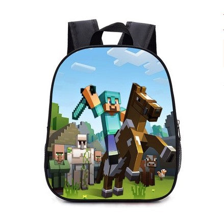 Teenager MineCraft Cartoon Backpack Boy Cartoon School Bags