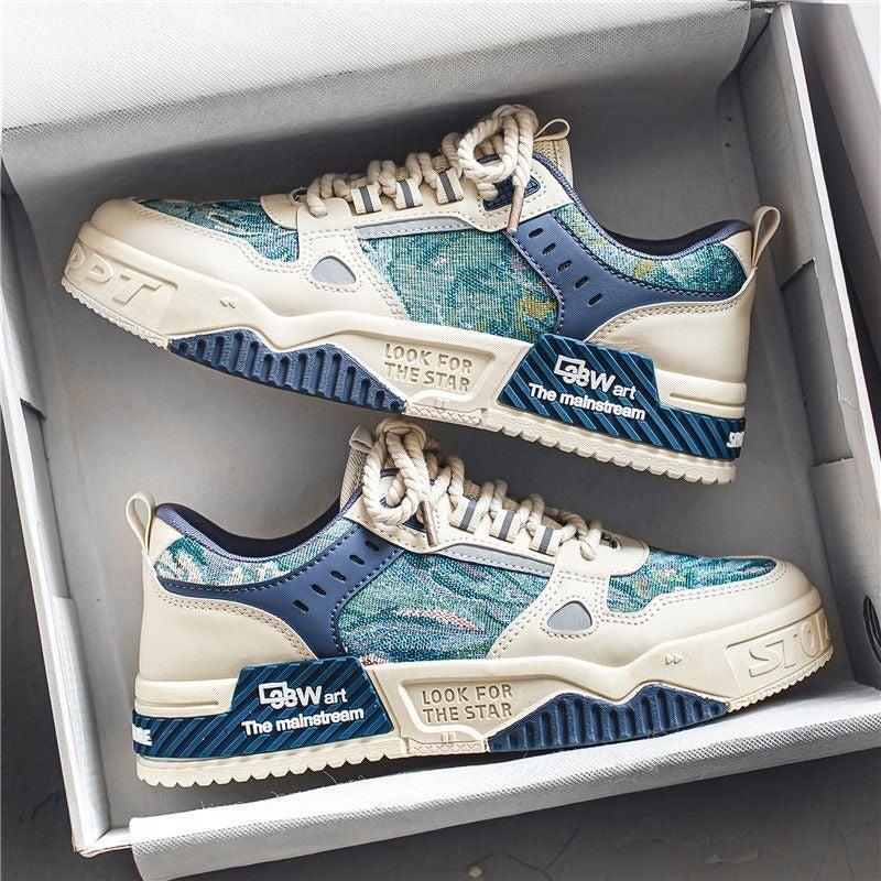 Chaussures pour hommes, nouvelles chaussures en toile respirantes, semelles épaisses tendance et polyvalentes, chaussures de sport et de loisirs, chaussures de papa, pour hommes