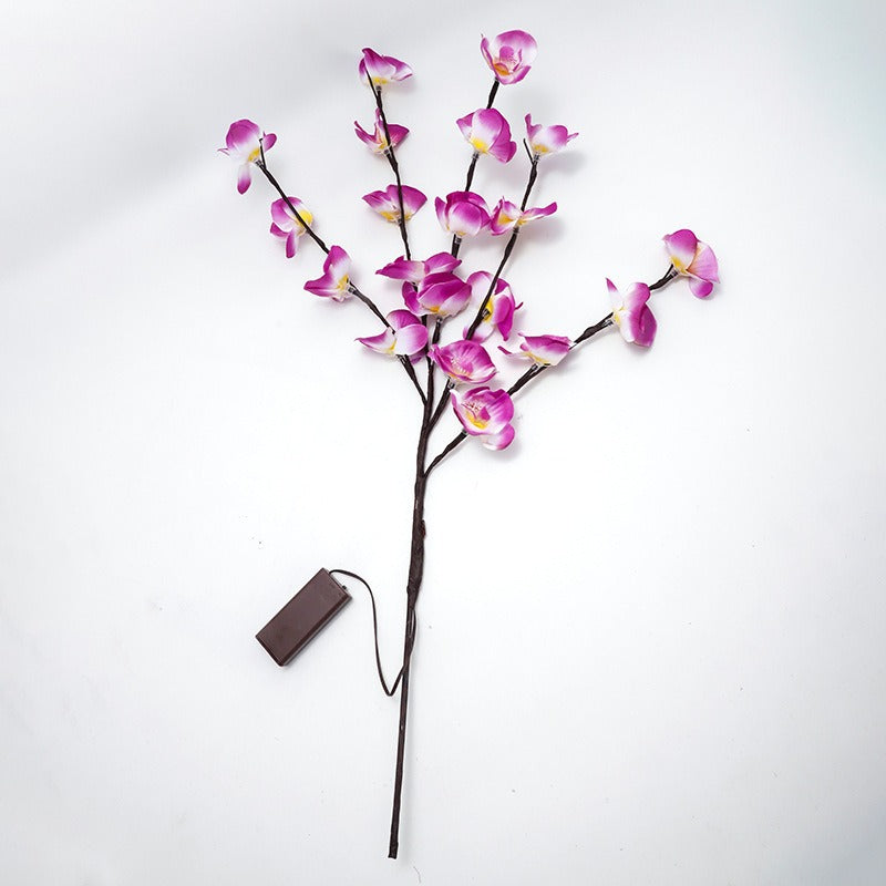 Lampe de simulation de branche de Phalaenopsis à LED créative