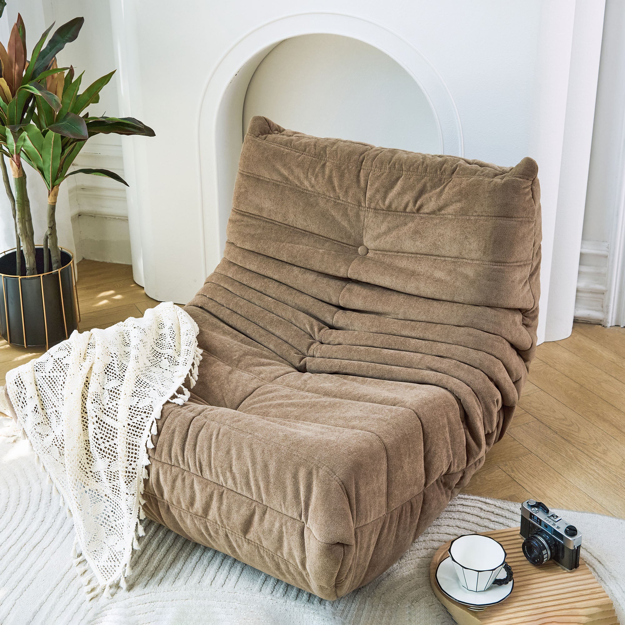 Canapé de sol, fauteuil poire pour adultes, fauteuil poire au coin du feu, fauteuil en mousse à mémoire de forme pour la maison, le bureau, l'appartement ou la salle de jeux