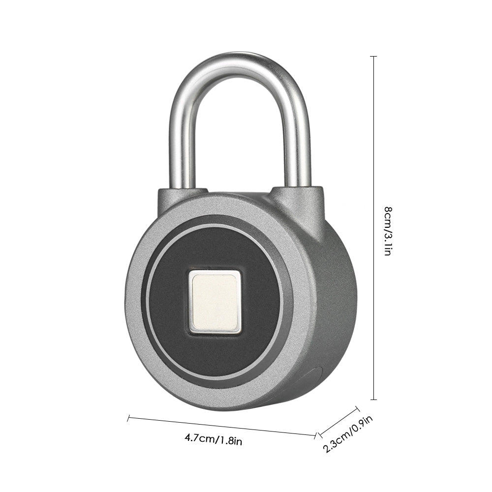 Serrure intelligente sans clé à empreinte digitale, bouton d'application étanche, déverrouillage par mot de passe, cadenas antivol, serrure de porte