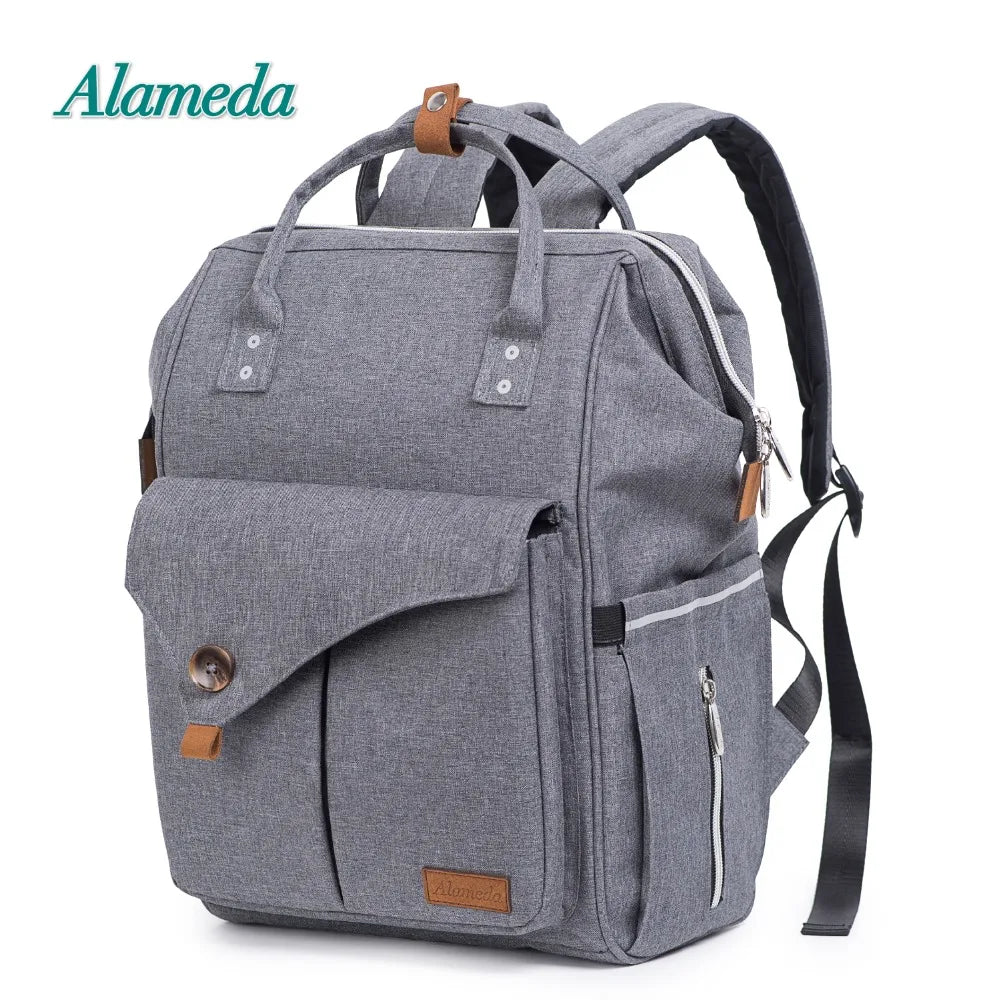Sac à langer multifonction Alameda Fashion Mummy, sac à dos pour bébé avec sangles de poussette pour les soins de bébé