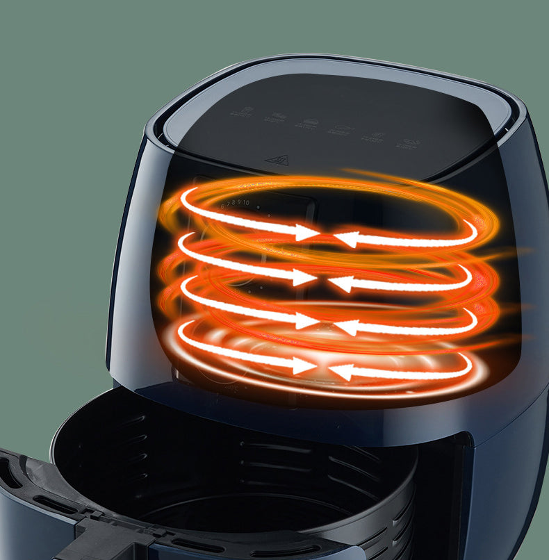 Friteuse à air visuelle Friteuse électromécanique Four électrique Friteuse à air grande capacité 6 L Multifonction