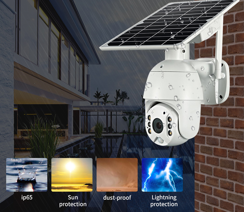 Brand 4G SIM Card WIFI Solar Battery PTZ Camera 1080P Outdoor Waterproof PIR Alarm Motion Detection P2P CCTV Camera