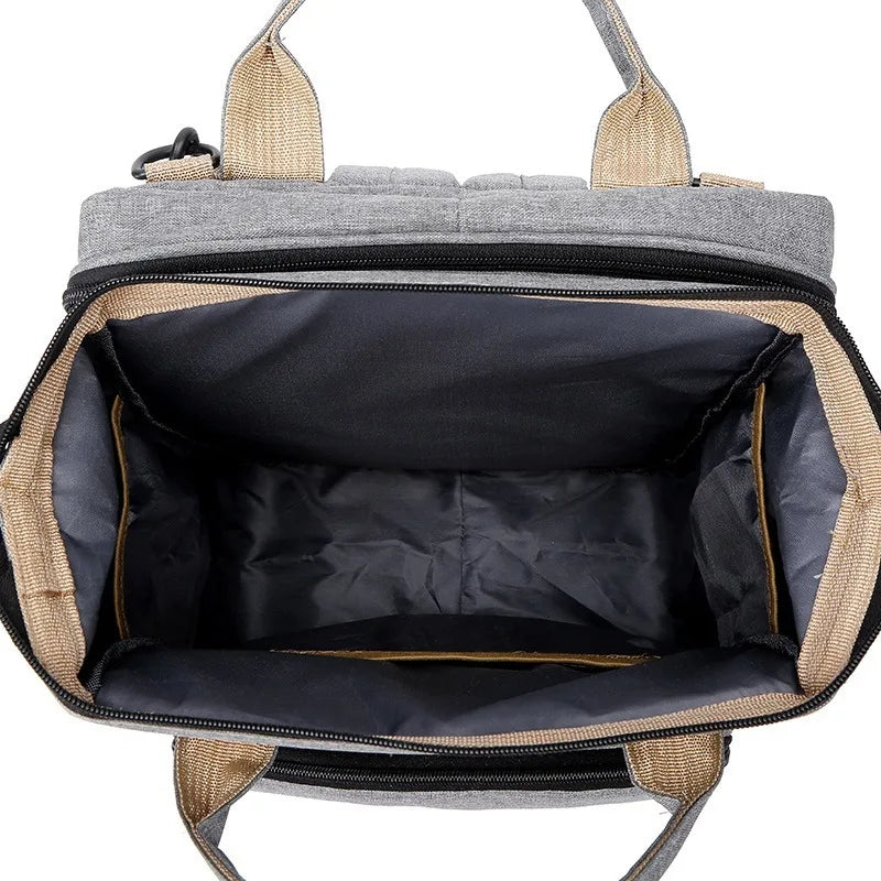 Nouveau sac pliable d'extérieur avec sac de couchage pour bébé, sac à dos multifonctionnel pour biberon, sac à dos à langer