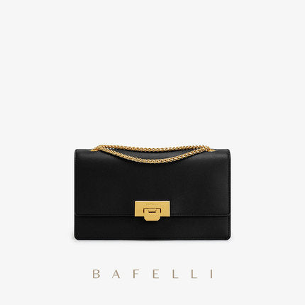 Sacs Nouveau sac messager texturé haut de gamme pour femme Petit sac carré tendance noir sous les aisselles Sac à chaîne de printemps