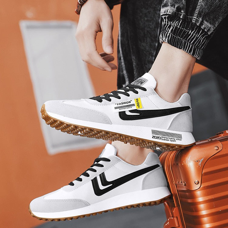 Chaussures de sport tendance et polyvalentes pour adolescents, chaussures de sport décontractées, baskets blanches