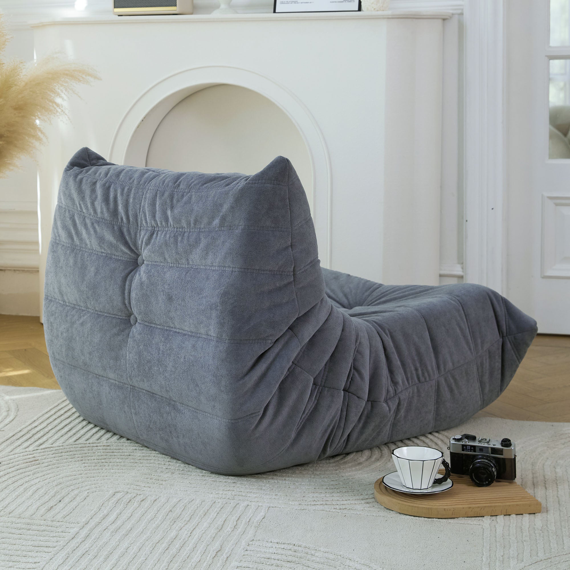 Canapé de sol, fauteuil poire pour adultes, fauteuil poire au coin du feu, fauteuil en mousse à mémoire de forme pour la maison, le bureau, l'appartement ou la salle de jeux
