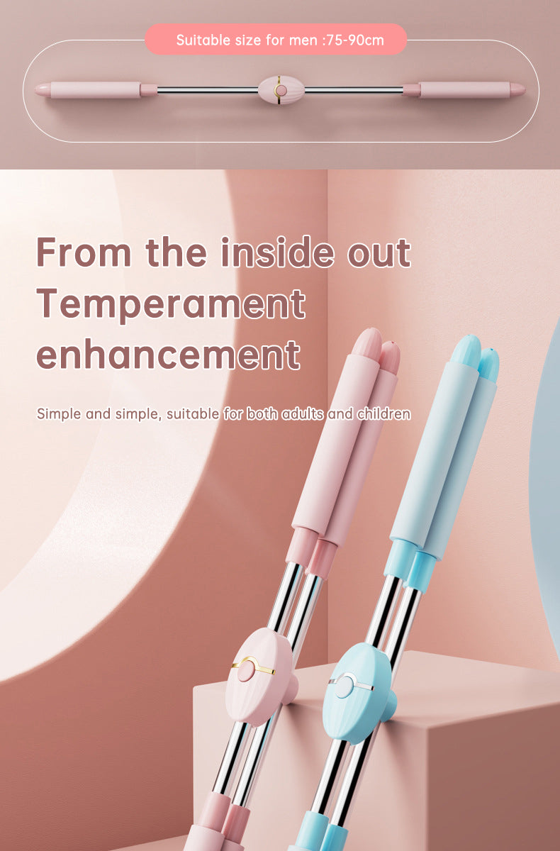 Bâton d'épaule réglable à dos ouvert pour corriger la bosse, bâton de yoga croisé pour corriger la posture