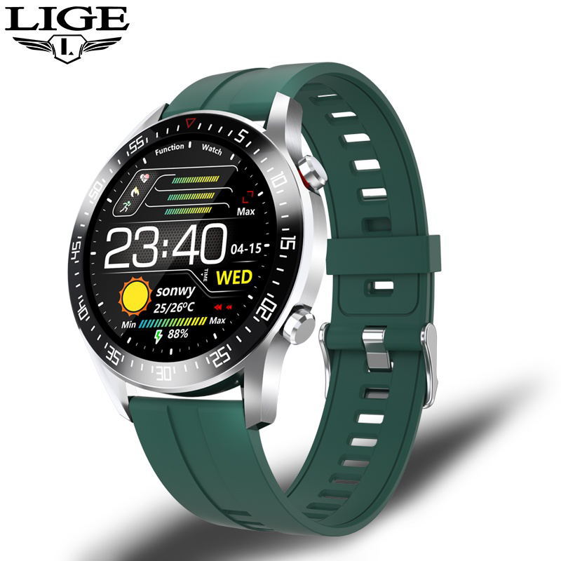 Montre connectée multifonctionnelle avec détection de la fréquence cardiaque, de la pression artérielle et de l'oxygène dans le sang
