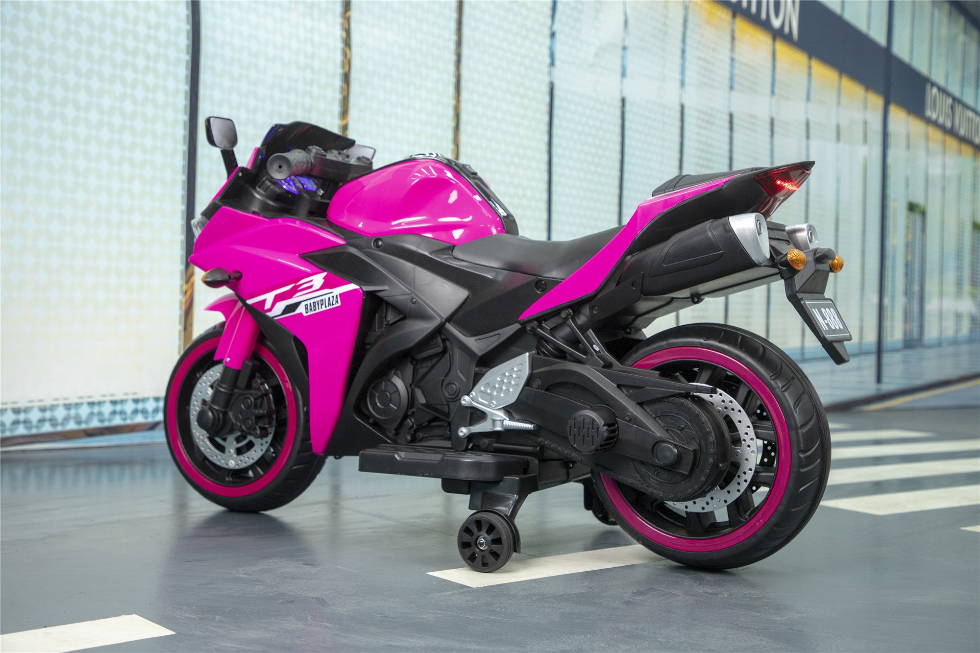 Moto pour enfants, moto Tamco 12 V pour enfants de 3, 4, 5, 6 ans, garçons et filles, 12 V 7 Ah, jouet pour enfants avec entraînement