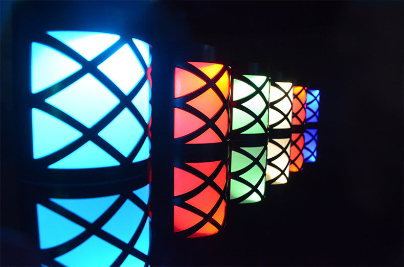 Solar Garden Lights Retro Solar Fence Lights Solar Fence Wall Lights Colorful Solar Wall Lights