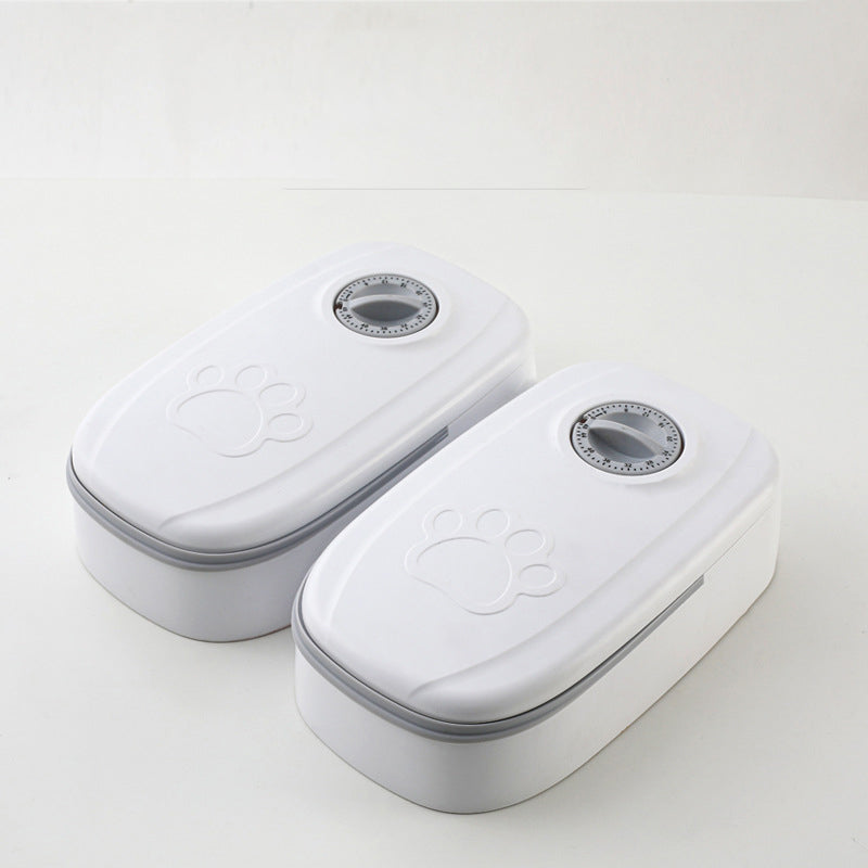 Distributeur automatique de nourriture pour chat amovible et facile à nettoyer avec alimentation chronométrée et quantitative