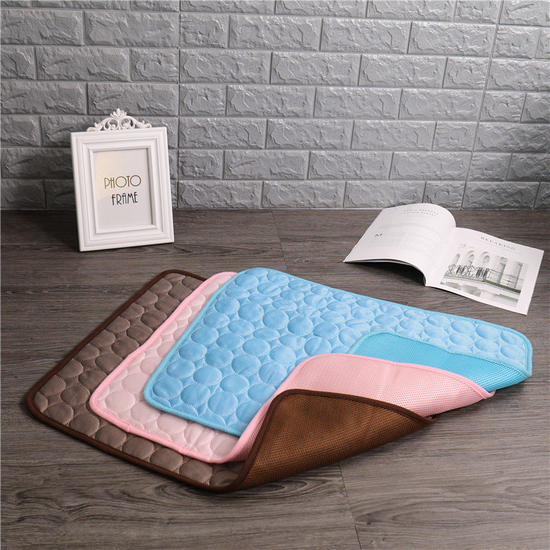 Tapis de refroidissement d'été pour animaux de compagnie, tapis pour chien, tapis en soie glacée, tapis rafraîchissant pour chat