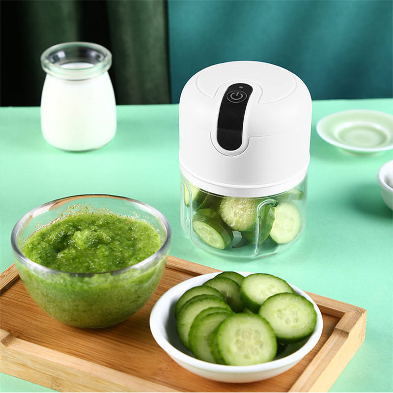 Mini hachoir électrique multifonction rechargeable par USB, appareil de cuisine domestique de 250 ml, presse-ail, batteur à ail sans fil
