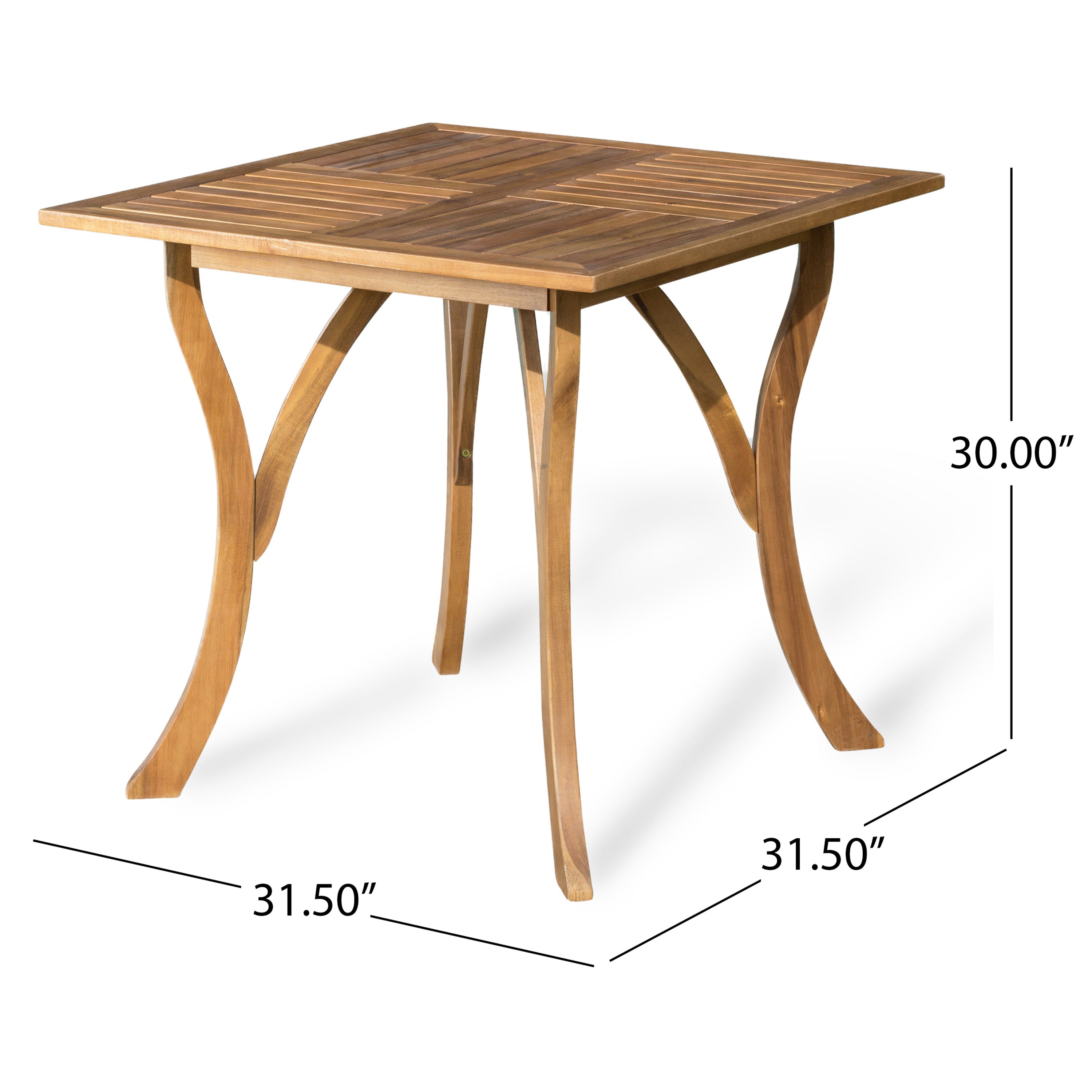 ENSEMBLE DE SALLE À MANGER EN BOIS 5 PIÈCES HERMOSA AVEC COUSSINS