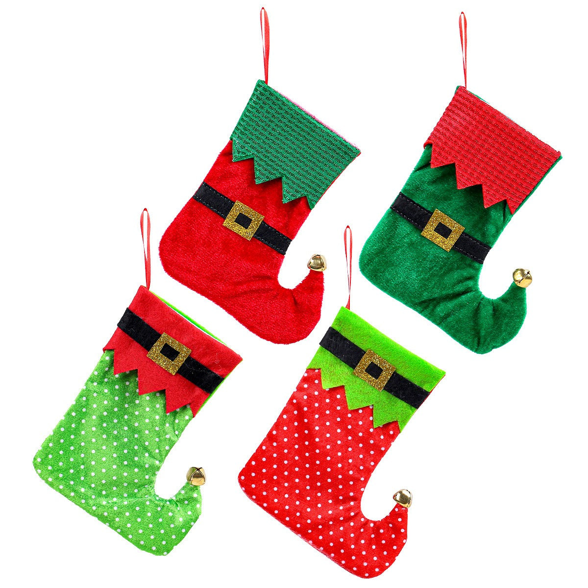 Ceintures de Noël, chaussettes, décorations, arbres de Noël, sacs cadeaux, décorations suspendues pour les fêtes