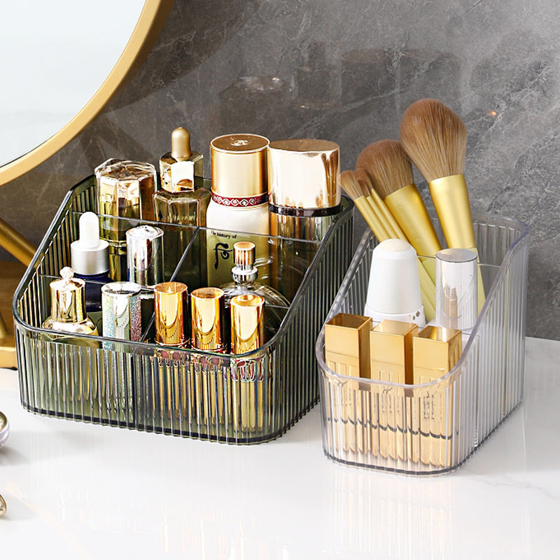 Boîte de rangement de bureau multi-grilles Boîte de tri de cosmétiques Boîte de rangement