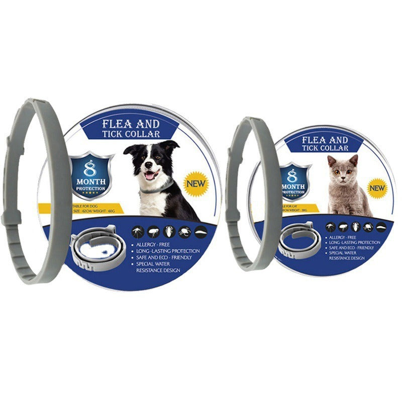 Collier anti-insectes réglable pour chiens et chats de grandes, moyennes et petites tailles